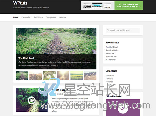 免费WordPress主题，收集整理的100款免费WP主题