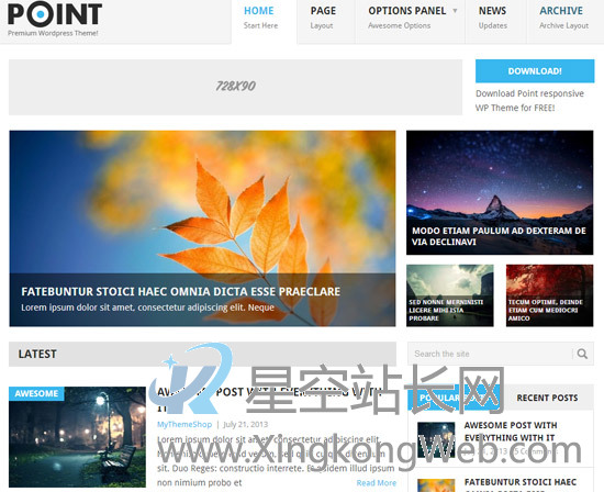 免费WordPress主题，收集整理的100款免费WP主题