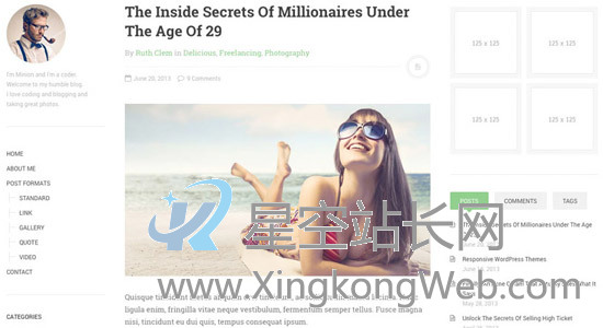 免费WordPress主题，收集整理的100款免费WP主题