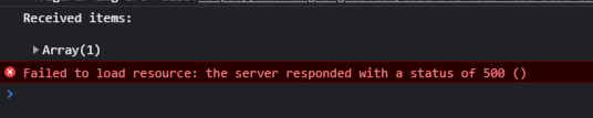 网页错误排查:the server responded with a status of 500 (Internal Server Error)