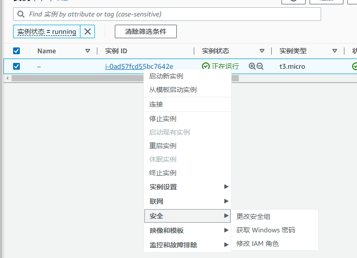 亚马逊AWS服务器,WIN系统获取密码