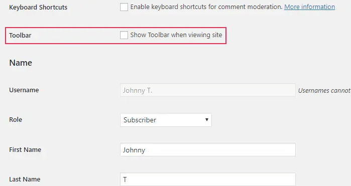 如何隐藏 WordPress 菜单管理栏