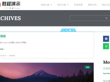 Elementor教程:设计wordpress网站分类目录文章列表页面