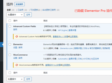 如何从插件列表中隐藏 WordPress 插件